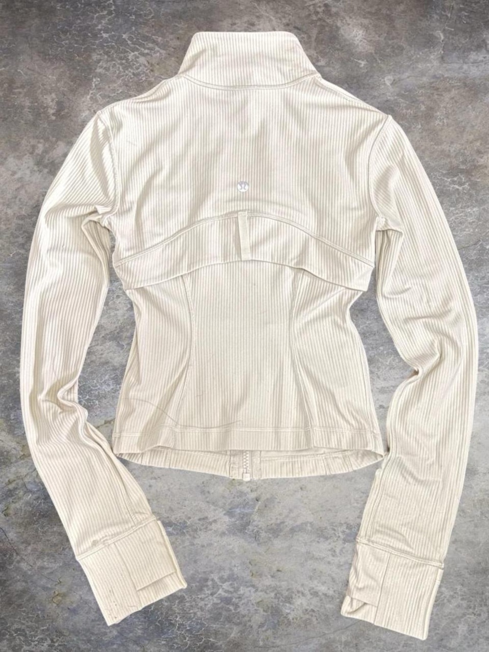 lululemon athletica Cream Ribbed Long Sleeve Jacket